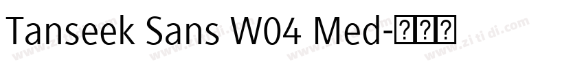 Tanseek Sans W04 Med字体转换